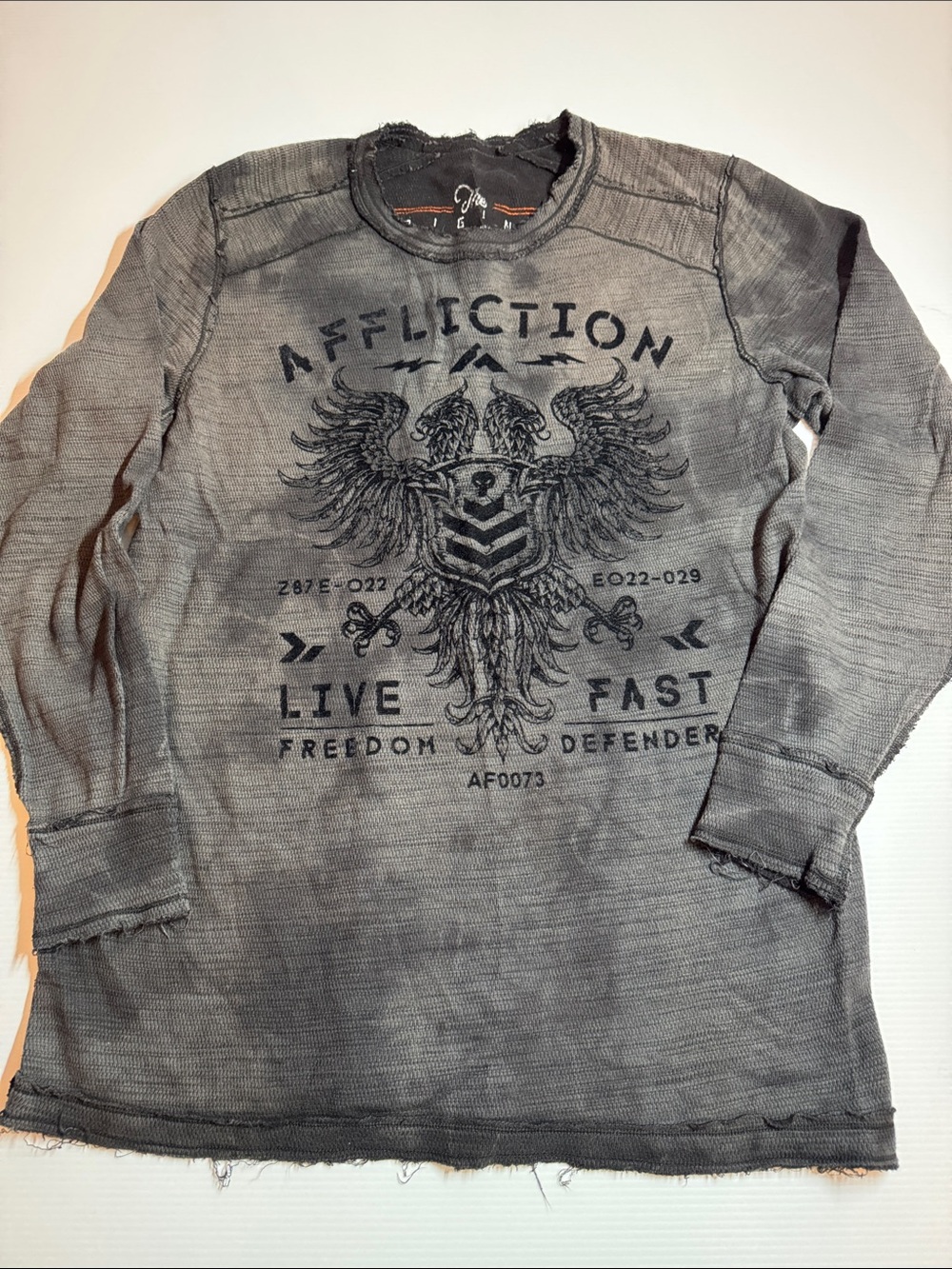Reversible men’s long sleeve by affliction